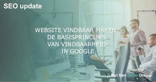 website vindbaar maken google