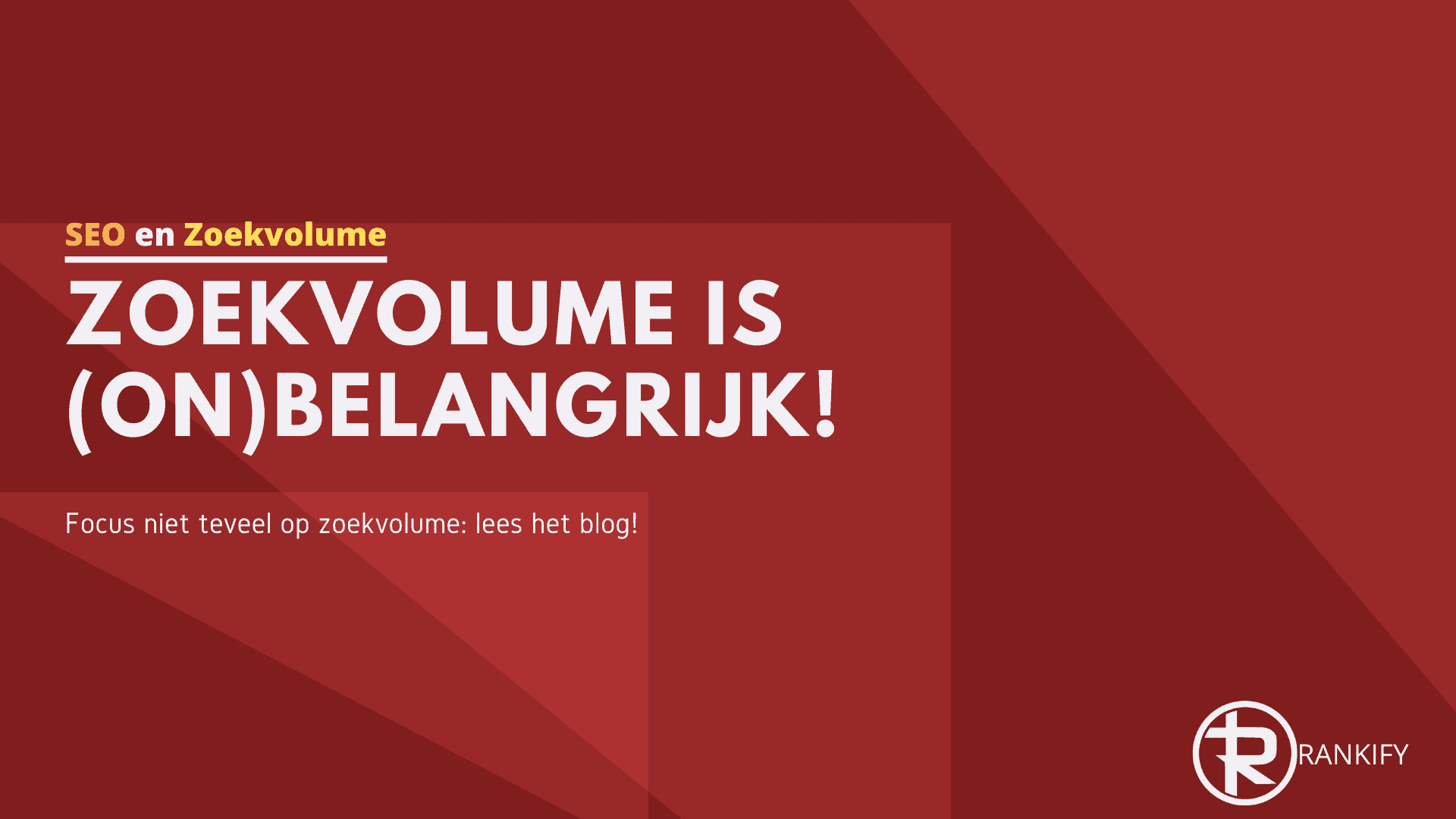 zoekvolume zoekwoorden